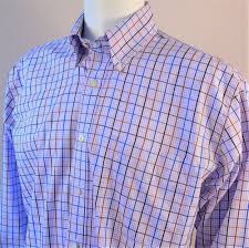 Alan Flusser Mens Plaid Shirt Size Medium Button Front Long Sleeve Cotton Alanflusser Buttonfront Business In 2020 Plaid Shirt Men Mens Plaid Shirts