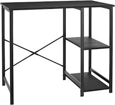 Sold and shipped by harper & park. Amazon Com Amazon Basics Classic Home Office Computer Desk With Shelves Black Home Kitchen