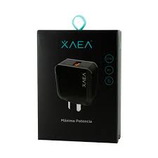 CARGADOR XAEA MOD10 27W 9V (USB-A + CABLE USB-C) NEGRO
