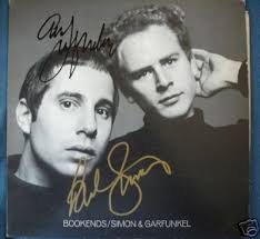 PAUL SIMON ART GARFUNKEL SIGNED BOOKENDS RECORD ALBUM