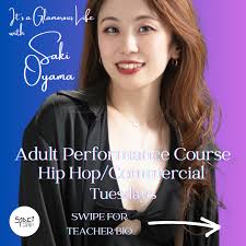🎉 Teacher Reveal Alert! 🚀 We are pumped to announce the next amazing  teacher for our Performance Course! 🥳 🔊 Hip Hop/Commercial with Saki  Oyama 🔊 📅 Tuesdays 8:00