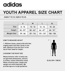 Adidas Kids Size Chart