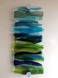 Glass Wall Art Wall Hanging Handmade Fused Glass Art Free Etsy Fused Glass Wall Art Glass Wall Art Glass Art