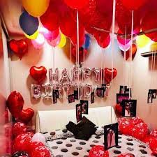 Paper invitations for the first birthday party. Surprise Birthday Room Decoration In Bangalore Order Now Partyyar