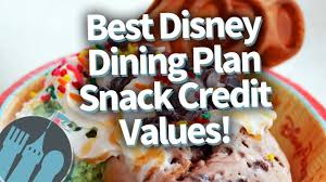 Best Disney Dining Plan Snack Credit Values In 2018