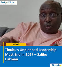 Former national vice chairman (North-West) of the ruling All Progressives  Congress (APC), Salihu Mohammed Lukman, has asked opposition parties and  other critical stakeholders in the country to mobilise Nigerians towards  dislodging the