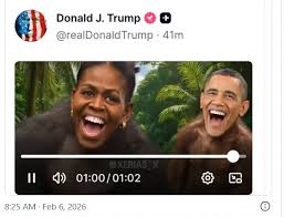 Trump posts, takes down racist video mocking Obamas / The New Voice of  Ukraine