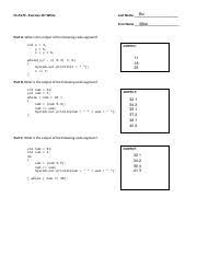 Check spelling or type a new query. Cs170 Exercise 8 Csa170exercise8 Switch Lastname Firstname Exercisea Assumethatalphaisan Intvariable Switch Alpha Cfw Case 1 Case 2 Alpha 2 Break Course Hero
