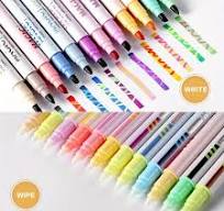 WSNIJFU 18Pcs Magic Highlighter Marker Pens, Dual Tip Colored Curve Pen  Assorted Colors Highlighters Changing Color Markers Pastel Pen Kids Diary  Cart