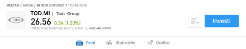 Azioni ubi quotazione in tempo reale. Azioni Tod S Tod Quotazione E Prezzo In Tempo Reale