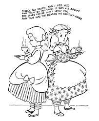Nursery Rhyme Coloring Page Detailed Coloring Pages Coloring Pages Nursery Rhymes