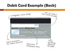 Once you append your signature on the card, it becomes valid and usable. Debit Cards Ppt Video Online Download