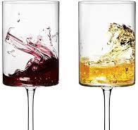 Amazon.com | Moretoes 11oz Square Wine Glasses Set of 2 ...