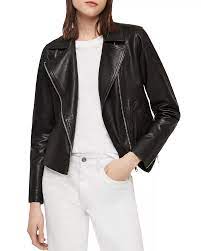 Allsaints Vela Leather Biker Jacket Women Bloomingdale S Womens Biker Jacket Leather Jacket Biker Jacket