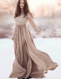 Champagne Prom Dresses Long Sleeves Evening Dresses With Appliques In 2020 Prom Dresses Long With Sleeves Long Sleeve Prom Dress Lace Bridesmaid Dresses With Sleeves