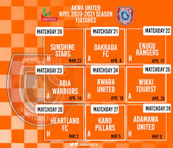 We did not find results for: Our Full Fixtures For The Akwa United Football Club Uyo Facebook