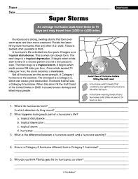 Science Worksheet Hurricanes The Mailbox Weather Lesson Plans Reading Lesson Plans Weather Lessons