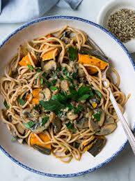 Seasonal recipes eat with the seasons, both in style and flavors, and make the most of seasonal Creamy Vegan Mushroom Pasta Nourish Every Day