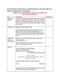 Teks majlis kuarter draf ucapan perasmian majlis anugerah cemerlang dan mesyuarat agung pibg smk cheras jaya tahun 2009. Contoh Teks Pengacara Majlis Mesyuarat Agung Pibg Sk Indera Mahkota