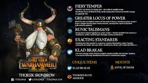 Warhammer fantasy dwarf lord tactics > also see: Total War Warhammer Ii Thorek Ironbrow On Steam