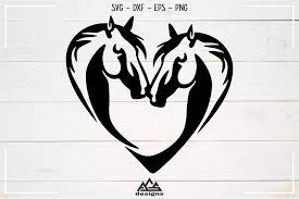 Download Horse Love Heart Valentine Svg Design By Agsdesign Thehungryjpeg Com