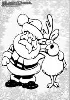 Malvorlagen rudolph rentier ausdrucken : Weihnachtsbilder Ausmalen Weihnachtsmann Babyduda Malbuch