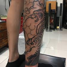 Bắp hình xăm nhật cổ full chân. 50 Hinh XÄƒm Há»• Len Nui Ä'áº¹p Nháº¥t
