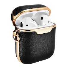 Amazon Com Airpods Case Cover Xoomz Portable Leather Protective Cover Case With Carabiner For Apple Airpods Headphone Accessories Case Cover Water Proof Case