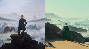 Wanderer Above The Sea Of Fog C 1818 Portrait Of A Lady On Fire 2019 In 2020 Portrait Fire Art Film Aesthetic
