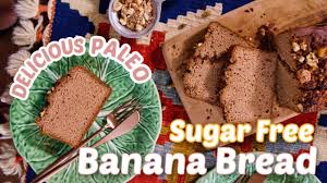 Sugar Free Paleo Banana Bread Recipe Moist Delicious Easy To Make Sanne Vloet Yo Sugar Free Banana Bread Paleo Banana Bread Banana Bread Recipe Moist