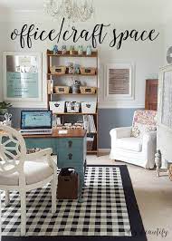 Office And Craft Space Reveal Farmhouse Office Decor Craft Room Decor Tiny Dining Rooms