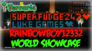 Terraria Rainbowboy12332 World Showcase All Items World Decorative Neon Signs Terrarium Showcase