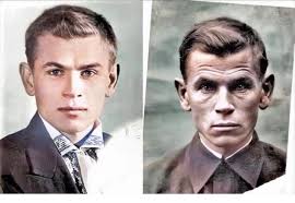 A soldier's face after four years of war, 1941