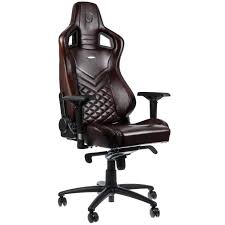 Noblechairs Epic Series Real Leather Gaming Chair Brown Black Gaming Chair Chair Work Space Chair