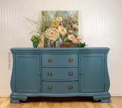 European paint finishes refinished painted furniture spanish french farmhouse country cottage sofa table entry foyer. Blue Moon Buffet General Finishes Design Center