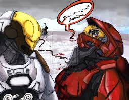 Red Vs Blue Season 8 Drawing Grif Never Did Pick Up On That Code Word Red Vs Blue Blue Drawings Red Team