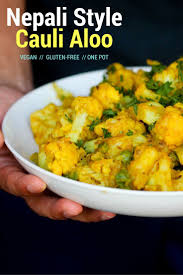 Nepali Style Cauli Aloo Food Pleasure Health Recipes Indian Food Recipes Vegetarian Food