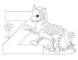 Farm animal theme coloring pages are a great way to teach your kids about farm animals. Here S A Simple Animal Alphabet Letter Z Coloring Page And Template For Kids This Alphabet Letter Z Coloring Page For Kids Can Be Used For Learning The Let