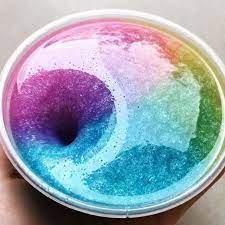 Cara membuat slime dengan tepung kanji. Cara Membuat Slime Fluffy Dengan Mudah Rainbow Slime Diy Slime Slime Craft