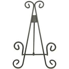 Black 11 Tall Single Plate Easel Decorative Stand Plate Stands Easel