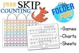 Skip Counting Chart Worksheets File Folder Fun