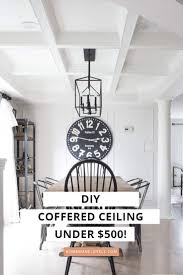 A ceiling can be the mood maker of the room. Diy Coffered Ceiling How To Diy A Professional Looking Coffered Ceiling For Less Than 500