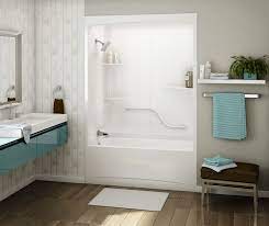 (if there are tub faucet handles, leave them in place if they are at least 8 inches above the tub.) use a flat pry bar or putty knife to pry off tiles. Allia Tsr 6032 1 Piece Maax