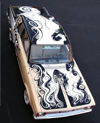 To learn more about how much it costs to paint a car go here: Just A Nice Simple Black And White Design Side Design Is Not As Strong As The Top But Awesome Style And Creativity On Custom Cars Paint Art Cars Car Painting