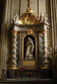 Le Retable Baroque Surmontant L Autel De La Chapelle Saint Joseph Au Centre La Statue Du Saint Est Due A Aime Et Cathedrale Gothique Cathedrale Lieu De Culte