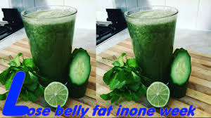 Maybe you would like to learn more about one of these? How To Lose Belly Fat In One Week With A Smoothie Drink Made With Lime Cucumber And Mint Youtube