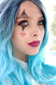 Halloween Costume Idea Glam Clown Makeup Easy Halloween Makeup For Women Blue Wig Clown Makeup Cute Clown Makeup Halloween Makeup Easy Clown Makeup