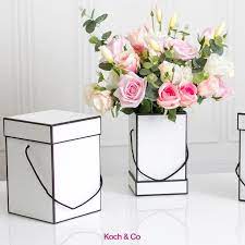 White Square Hat Box Set Floral Inspiration Hat Boxes Gifts Little Flowers