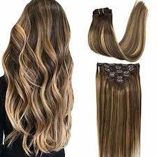 Darker tones impart a sense of innovativeness Googoo Clip In Human Hair Extensions Remy Ombre Chocolate Brown To Honey Blonde For Sale Online Ebay