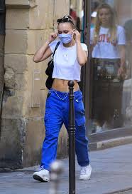 Johnny depp 80s crop top. Lily Rose Depp Goes Parisian Chic In Crop Top Mom Jeans Reeboks Footwear News